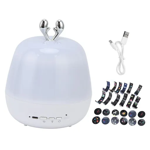 Light Projector 3-Color 360° Rotatable Star Light for Home Party Children