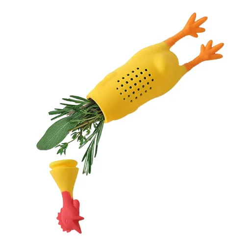 Kitchen Tools Gadgets Silicone Screaming Chicken Spice Box Seasoning Container Spice Bag