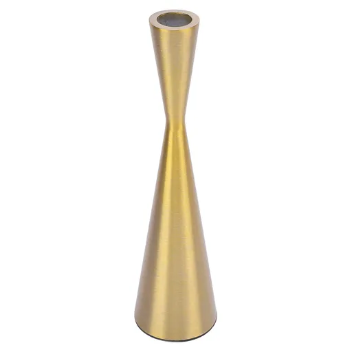 Geometric Candle Holder Aluminum Gold Taper Candlestick Holder Decor for 3cm Candle M 6 X 23cm / 2.36 X 9.06in