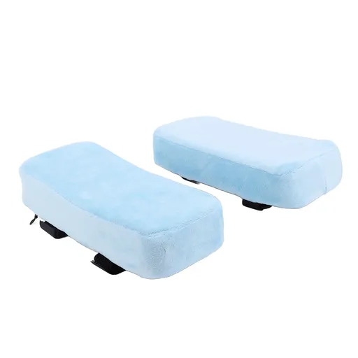 1 Pair Ergonomic Memory Foam Office Chair Armrest Pads Comfy Gaming Chair Arm Rest Covers for Elbows Forearms Pressure Relief Blue
