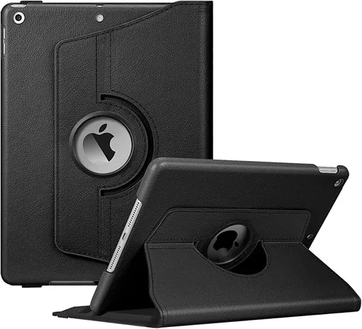 iPad Case 360 Degree Rotating Auto Wake Sleep 10.2 inch Black