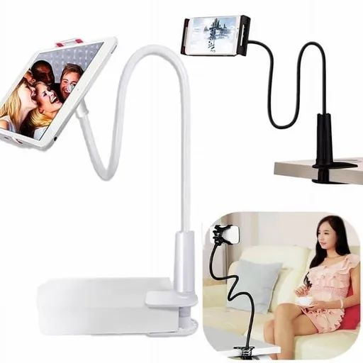 Long Arm Tablet Holder Stand For Lazy Bed Desktop Holder Stand Tablet Mount Support Tablette Bracket For Laptop,Black