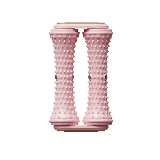 Pink Dual Foot Massager Roller - Therapeutic Deep Tissue Tool for Plantar Fasciitis, Arch Pain Relief & Muscle Relaxation