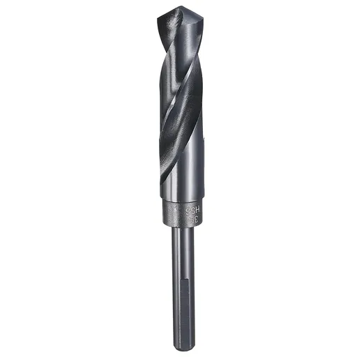 3/4" Drill Bit 3/8" Reduced Shank 3-Flat 4241 High Speed Steel Nitriding Black 118° for Soft Materials Wood Plastic Iron Copper Aluminum