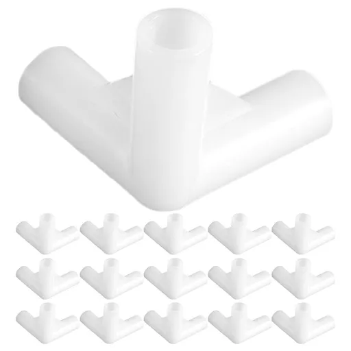 30Pcs Canopy Tent Replacement Parts White Plastic Connectors for Tent Pole Repair