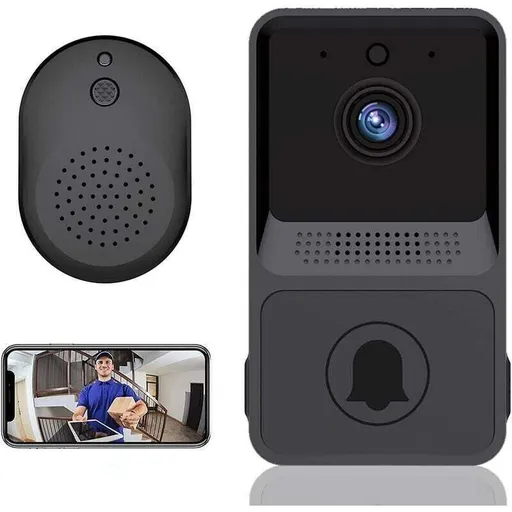 1 Pcs Wireless Remote Video Doorbell Smart Home Intercom HD Night Vision WiFi Charging Smart Doorbell Two-Way Talk APP Control