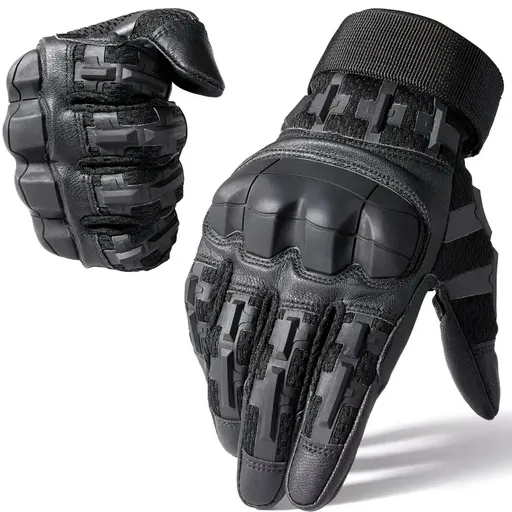 Full-Finger Multi-Functional Tactical Gloves, TPU Exoskeleton Impact Protection, Five-Finger Touchscreen Precision Control, Anti-Slip Wear-Resistant Palm, Essential for Outdoor Riding and Tactical Training./black.M code