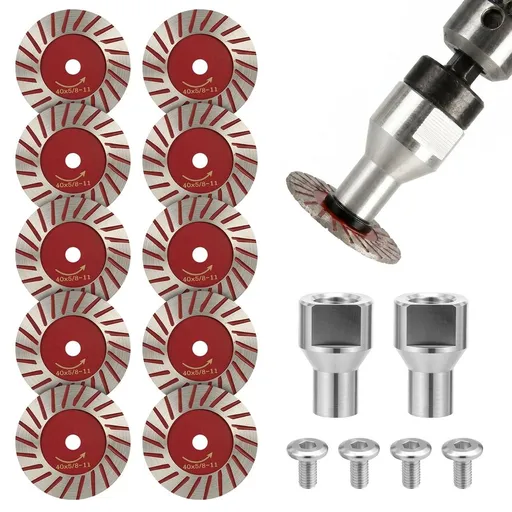 16-Pack 1.57-Inch Diamond Saw Blades Set – Professional-Grade Hardness & Toughness, Ideal for Cutting Granite, Marble, Tile & Stone