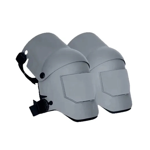Grey Professional Grade TPU Construction Knee Pads Wear-Resistant Shock Absorbing Foldable Design for Local Engineering Projects and Site Safety (1 Pair)