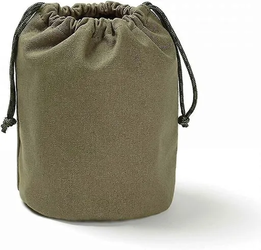 Canvas Drawstring Storage Bag Small Organiser Pouch with Divider