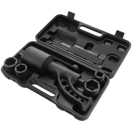 Torque Multiplier, Heavy Duty Torque Multiplier Wrench Set, 1 Inch Drive Lug Nut Wrench Torque Multiplier, 1:64 6800N.m Lug Nut Remover, with 4 Sockets and Storage Case for Truck Trailer RV