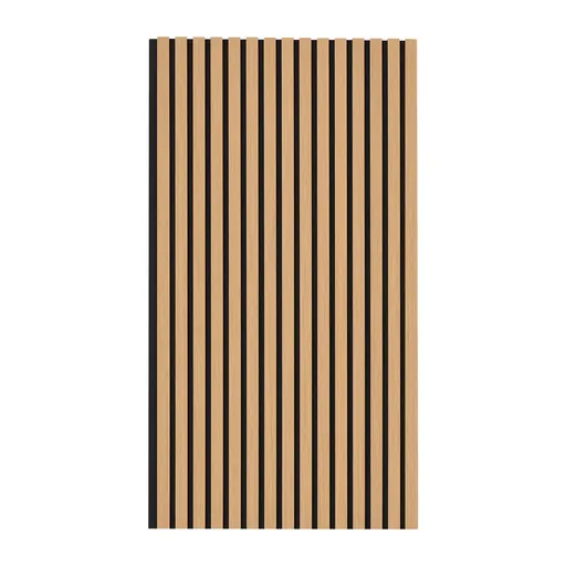 Wood Slat Acoustic Panels 23.6 x 47.2 inch for Modern Wall Decor Light Oak