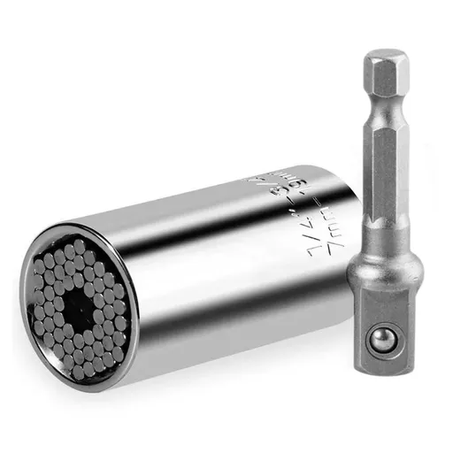 Universal Socket Tool, Tools for Men with Power Drill Adapter 1/4"-3/4" 2Pc Set for Daily Maintenance, Home Renovations Remodels