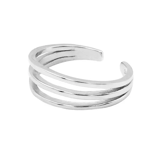Toe Rings Set Sliver for Women Adjustable Open Toe Ring Gifts Jewelry Set Knuckle Ring Best Gift: Smooth Surface