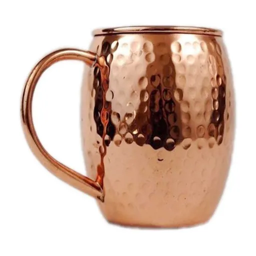Mule Cup, 3.5x3.9in Hammered Copper Finish Mug, 304 Stainless Steel Glass for Home Bar and Party