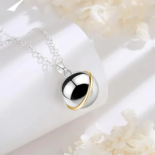 Fashion Silver Harmony Ball Necklace Pendant Choker Beads Chain O-Chain Bone ash necklace Jewelry Gifts For Pet Cats & Dogs
