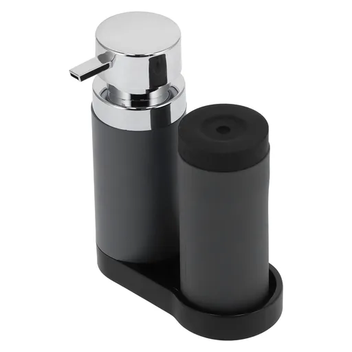 Soap Dispenser Set, 2Pcs Soap Dispenser Kitchen Sink 240ml Liquid Soap Shower Squeeze Bottle and Press Bottle Gel Detergent Bottle