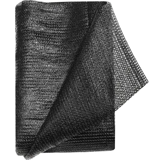 Black Sunshade Net Outdoor Garden Privacy Screen 50% Shading Rate HDPE Mesh Tarp 13.1x19.7ft with 20 Zip Ties for Greenhouse Courtyard Plant Cover Windproof Enclosure