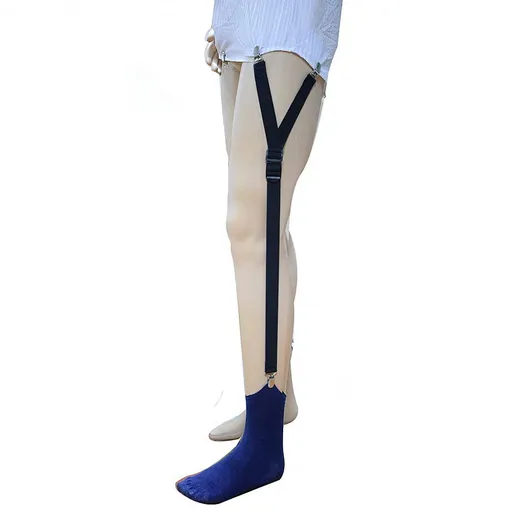 1 Pair of Super Shirt Stay Garters , No-Slip Clip,Adjustable Elastic Shirt Garter Straps with Non-Slip Clips – Professional for Men Women Comfortably, Black