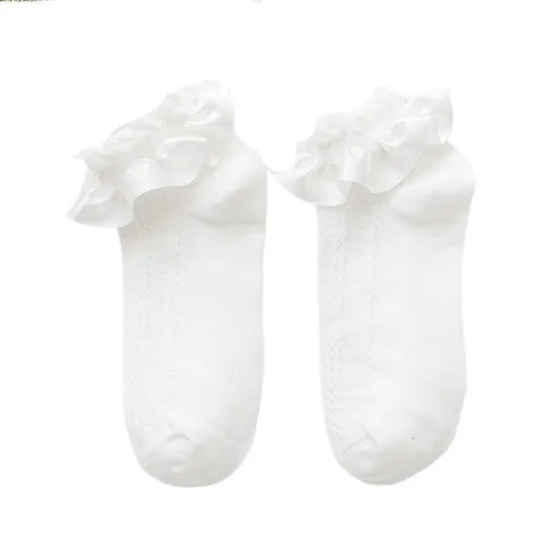 1Pairs Lace Cotton Socks Girls Lace Socks Girls Ruffle Socks Ruffle Socks for Toddler Girls Short Socks