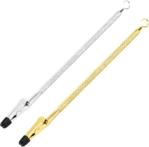 Bracelet Helper Tool with Hook - Fastener Helper Tool for Bracelet, Necklace, Jewelry, Watch - Silver, Gold, Bundle