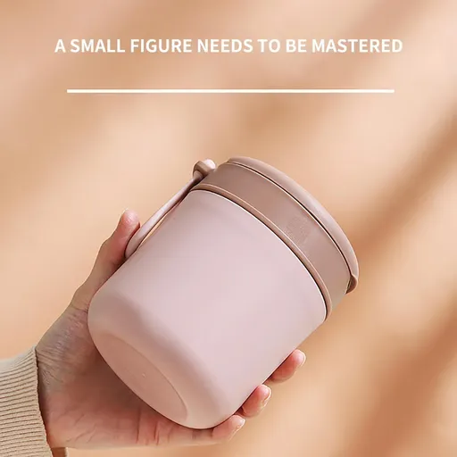 Thermo for Hot Food - 16 Oz, Insulated Food Jar for Soup, Width Mouth Stainless Steel Insulated Lunch Container, Portable Vacuum Insulated Jar, Pink