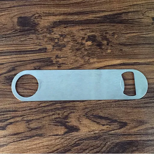 Heavy Duty Stainless Steel Flat Bottle Opener, 2 Pack Beer Bottle Opener for Kitchen, Bar or Restaurant