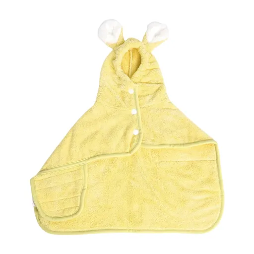 2026 New Puppy Bathrobe with Hood, Dog Bathrobe Absorbent Towel for Small Dogs Fast Drying Dog Robe Coat with Hood Puppy Towel Wrap Pet Grooming After Shower (Blue, Xs) XS Yellow