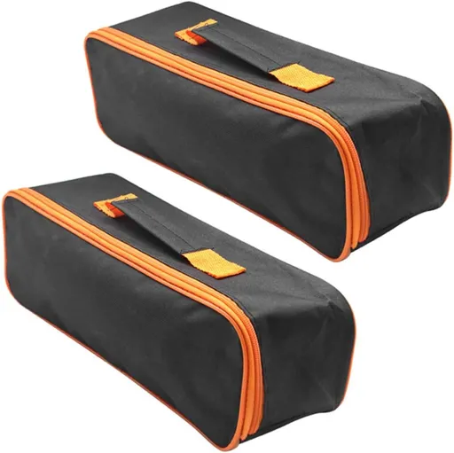 Vacuum Cleaner Storage Bag Portable Organizer Tool Tote Open Top Black 2pcs