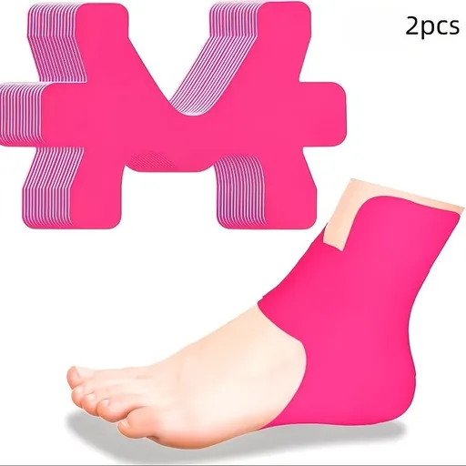Ankle Sleeves for Men & Women, Adjustable Compression Wrap with Elastic Breathable Design for Sports & Fitness Support pink color