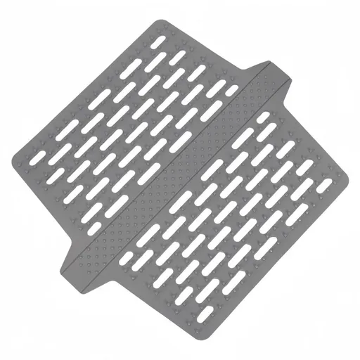 Sink Mat,Non-Slip Silicone Kitchen Sink Protector Mat,Heat-Resistant Draining Grid for Double Basin Sinks, Dishwasher Safe