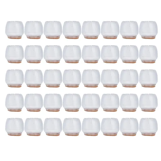 40PCS Chair Leg Protector Thickened Silicone Table Leg Cover Transparent Non Slip Furniture Leg Protector