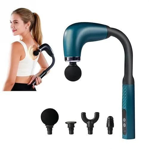 erchangeable heads for relieving muscle pain in the back/neck/shoulders/waist/arms/legs/and feet - Blue - Size 34cm*25*5cm