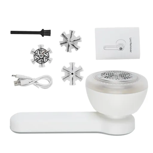 Lint Remover USB Powered Lightweight Rechargeable Fabric Shaver White