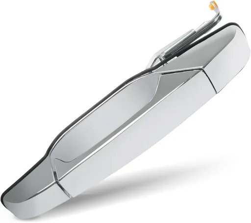Exterior Chrome Door Handle Rear Left Driver Side Compatible with 2007-2014 Chevy Silverado Suburban Avalanche Tahoe, GMC Sierra Yukon, Cadillac Escalade Replace 15915659, 20954849, 22738725, 25890289