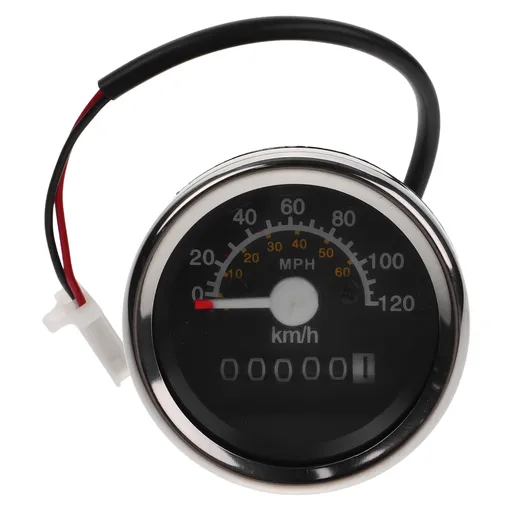 Motorcycle Meter Speedometer 1Pack with Dual Scale Display and High Precision Measurement 11.6x2.4x2.4in