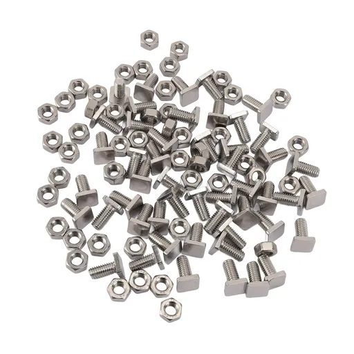50 Sets Stainless Steel Greenhouse Screws Quick Assembly M6 X 13 Screws M6 Nuts Tool Assortment Set