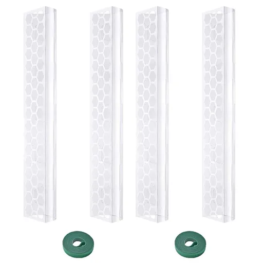 4 Pcs 17 Inch Plastic Moss Pole for Plants Monstera,Designed Specifically for Climbing Plants, Stackable Plant Support for Indoor Plants