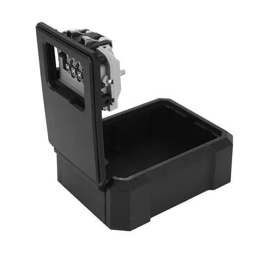 Key Safe Box 4 Digit Wall Mount Combination Key Lockbox for Home Apartment Office Hotel School Black