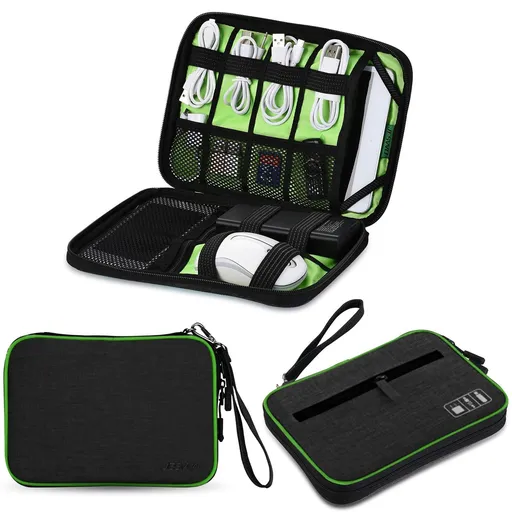 Electronic Organizer Travel Gadget Bag for Digital Camera Electronics Accessories USB Cable and Houseware Storage
