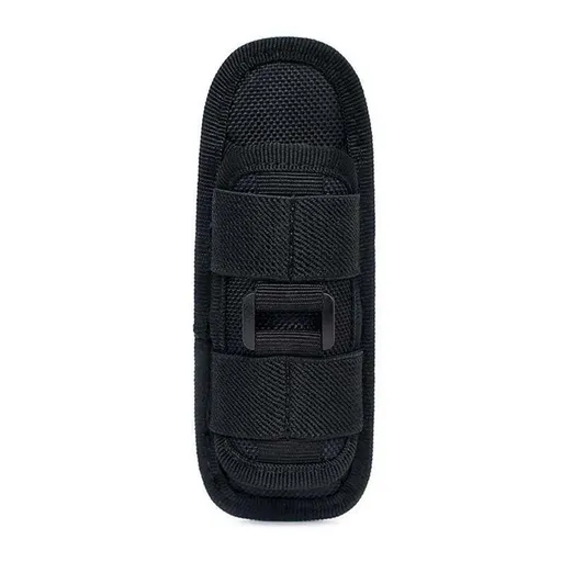 Portable Outdoor Military Flashlight Bag Pouch Tactical Case Holster Belt Holder - Black