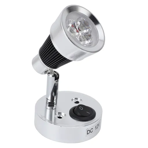 Indoor LED Spotlights 5500K White Light High Transparency Optical Lenses Reading Light for Bedroom Car Headboard Wardrobe