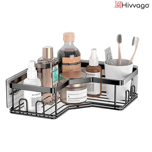 Hivvago Stainless Steel Bathroom Organizer Shelves