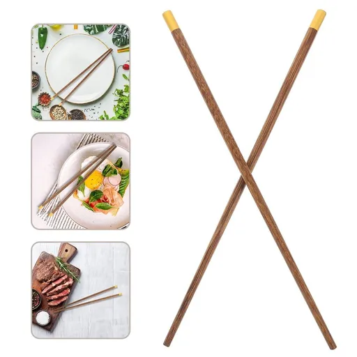 1 Pair Chinese Wooden Co Cpsticks, Multi-Color Cpsticks for me Kitchen and Restaurant Use