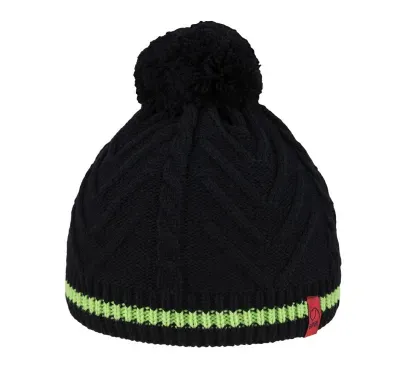 BRBL Dolomiti Merino Wool Blend Pull On BEANIE Warm Winter Hat Pom Pom Knitted - S