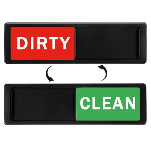 Dishwasher Magnet, Clean Dirty Sign Indicator For Dishwasher Non-Scratch Easy To Read And Strong Slide For Changing Signs