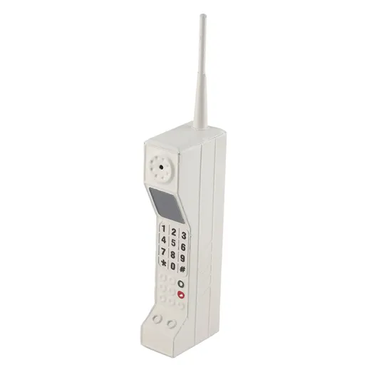 Retro Cellphone Model Old Fashioned Cellular Phone Model Ornament Vintage Simulation Photographic Props for Home Stage White