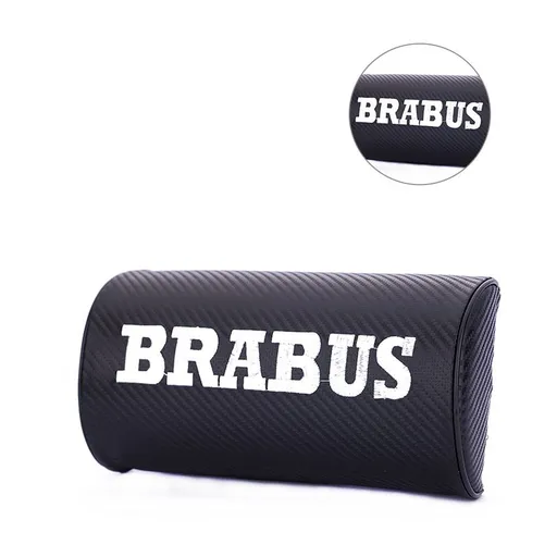 Car Headrest Pillow Carbon Fiber Pattern BRABUS Semi-circular head restraint
