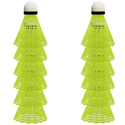 12 Pack Nylon Badminton Shuttlecocks Birdies,Nylon Feather Shuttlecocks for Badminton with Stable & Durable,Ideal Hitting Practice for Youth Players Indoor and Outdoor