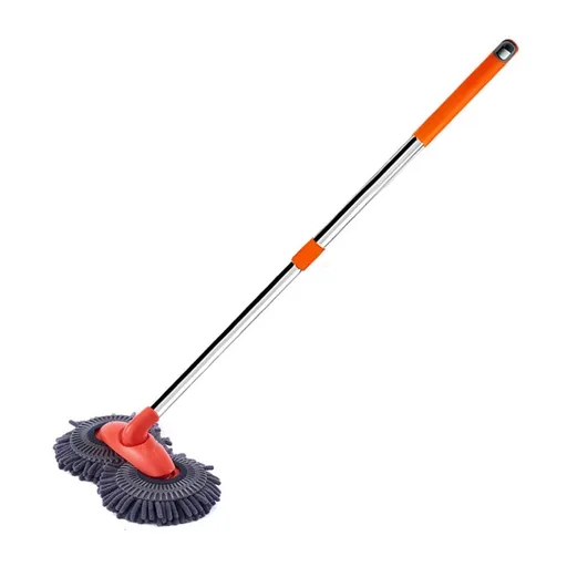 Car Wash Brush with Long Handle, 45.3in Microfiber Car Mop, Telescopic Cleaning Tool for Auto, Truck, RV, Window and Home Use